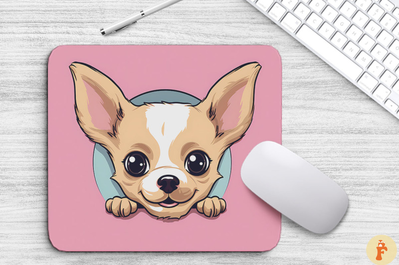 cute-peeking-chihuahua-dog-mouse-pad