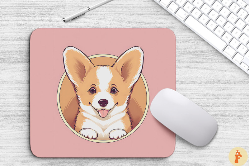 cute-peeking-corgi-dog-mouse-pad