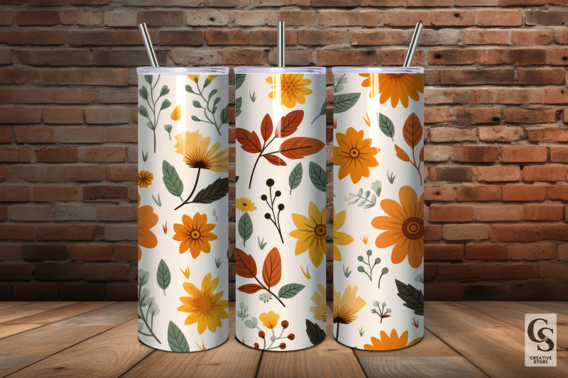 fall-cute-flowers-pattern-backgrounds