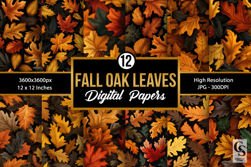 fall-oak-leaves-seamless-patterns