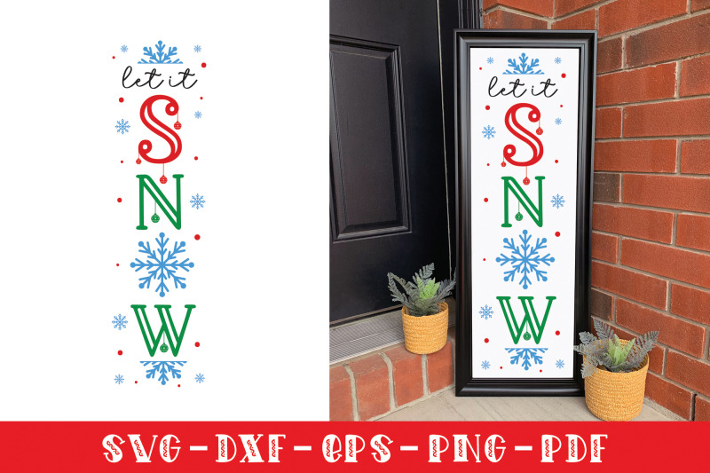 let-it-snow-christmas-vertical-sign-svg