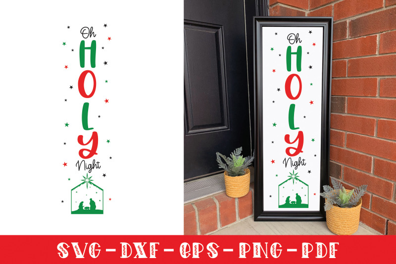 oh-holy-night-christmas-porch-sign-svg