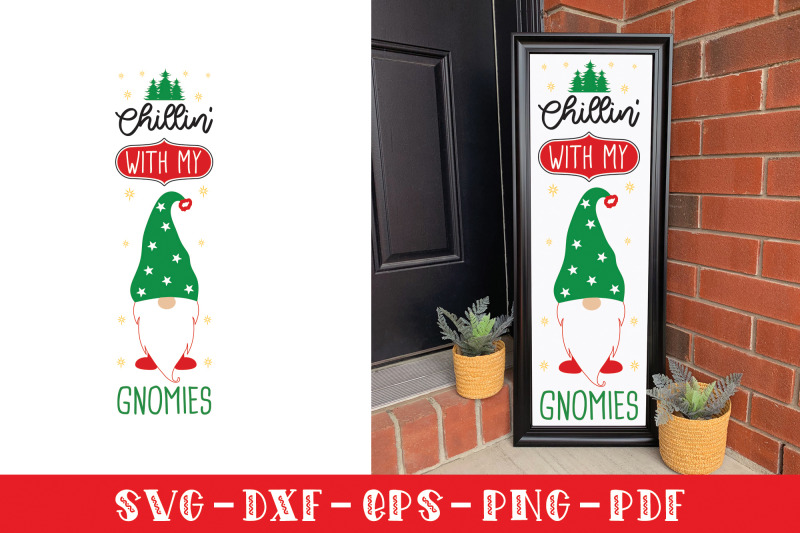 chillin-with-my-gnomies-christmas-porch-sign-svg