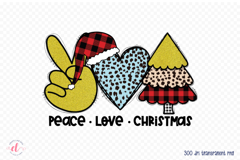 peace-love-christmas-tree-sublimation-design