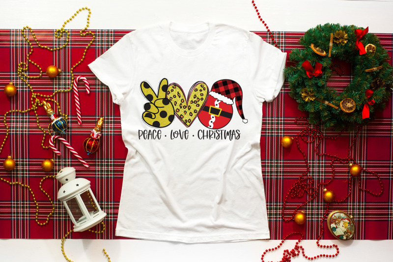 peace-love-christmas-sublimation-design