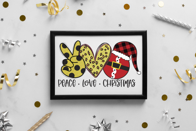 peace-love-christmas-sublimation-design