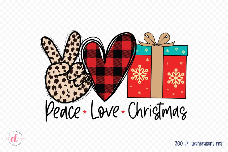 peace-love-christmas-sublimation-design-png