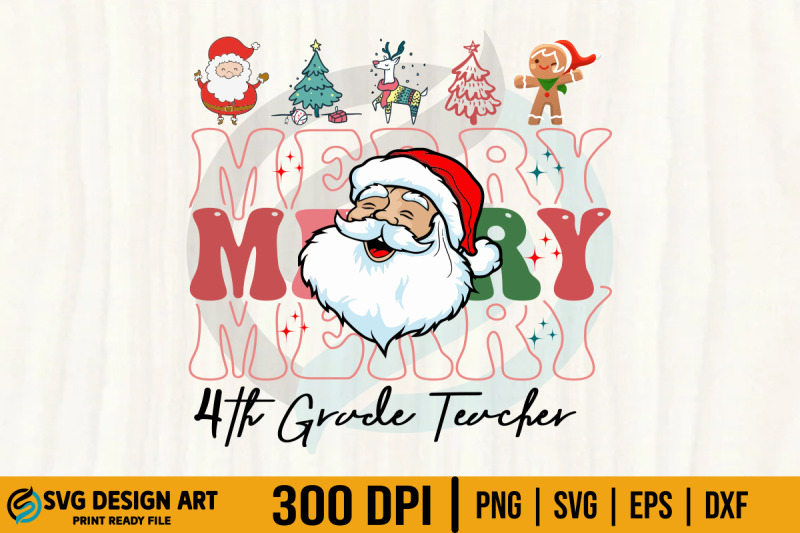 christmas-4th-grade-merry-teacher-svg