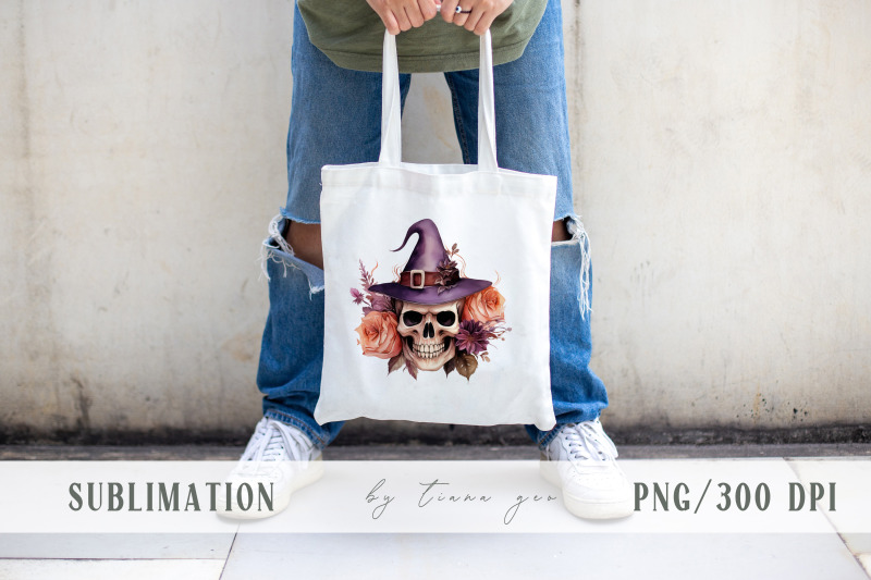 halloween-scull-with-witch-hat-clipart-1-png