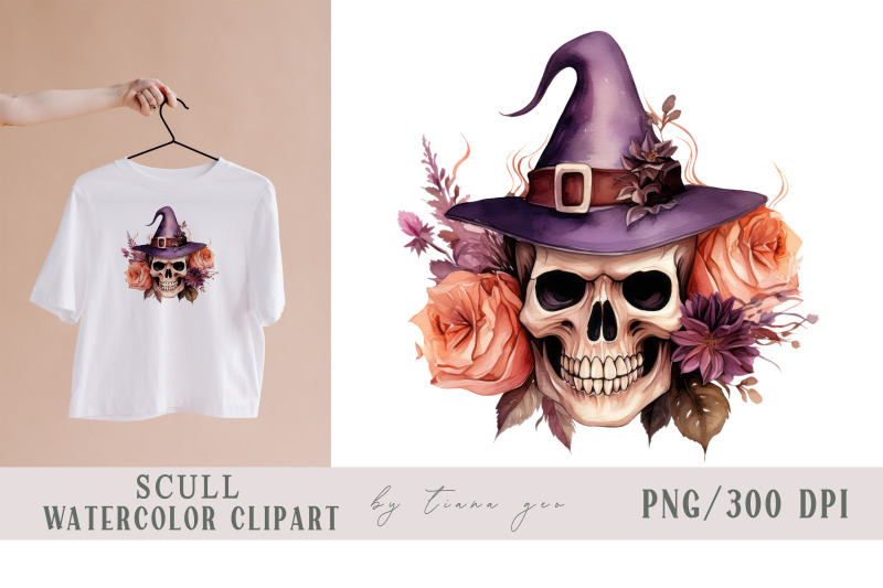 halloween-scull-with-witch-hat-clipart-1-png