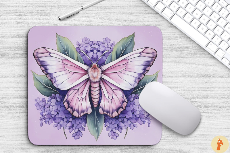 watercolor-mystical-moth-mouse-pad