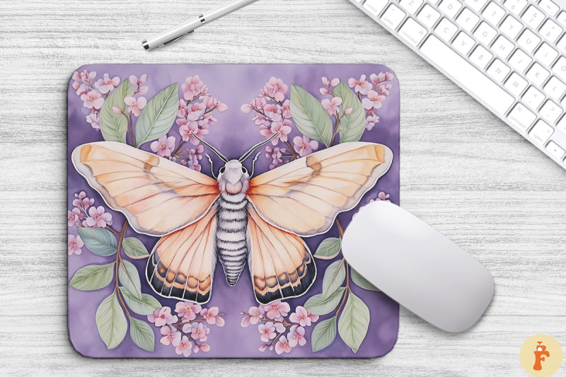 watercolor-mystical-moth-mouse-pad