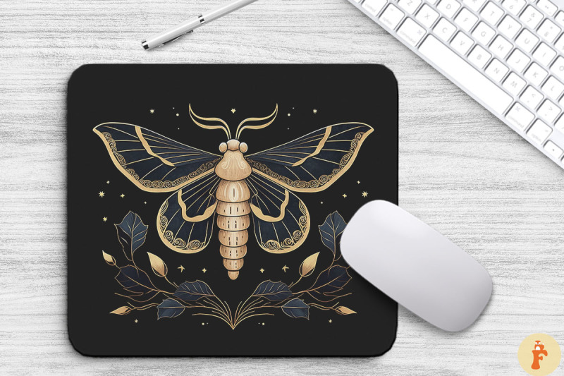 vintage-night-moths-mouse-pad-design