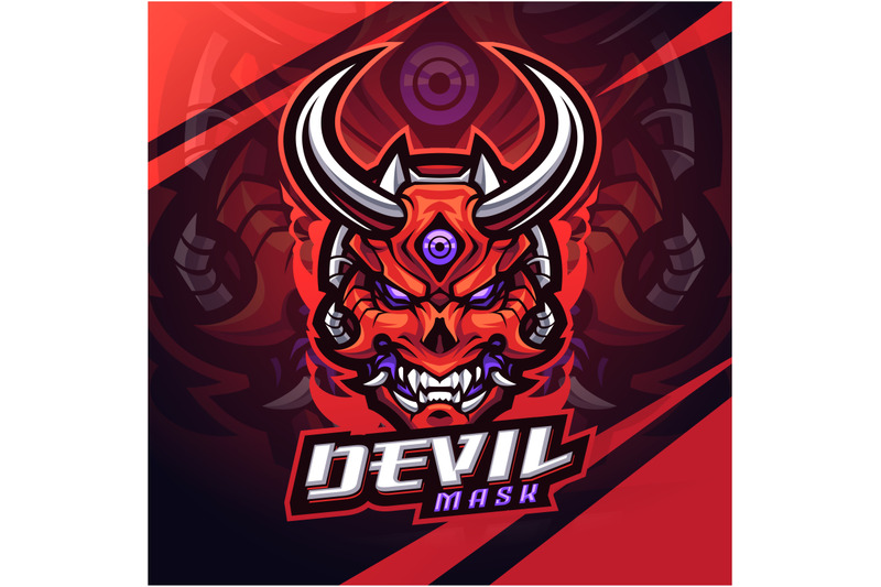 devil-mask-esport-mascot-logo-design