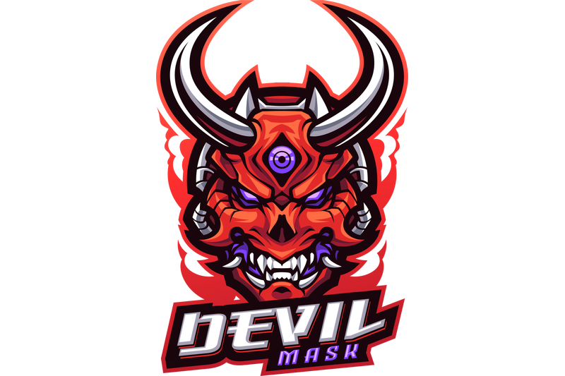 devil-mask-esport-mascot-logo-design