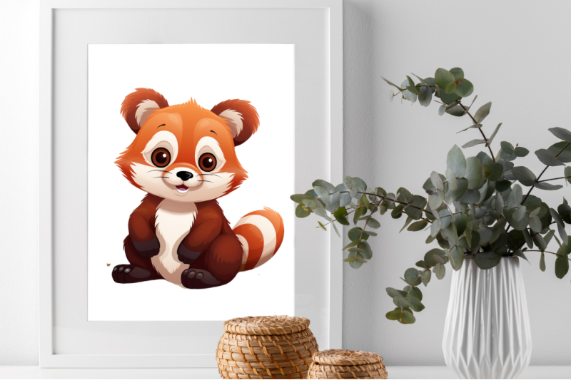 cartoon-red-panda-clipart-bundle