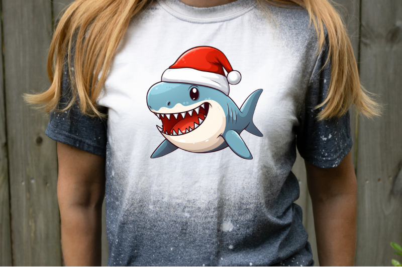 christmas-shark-clipart-bundle