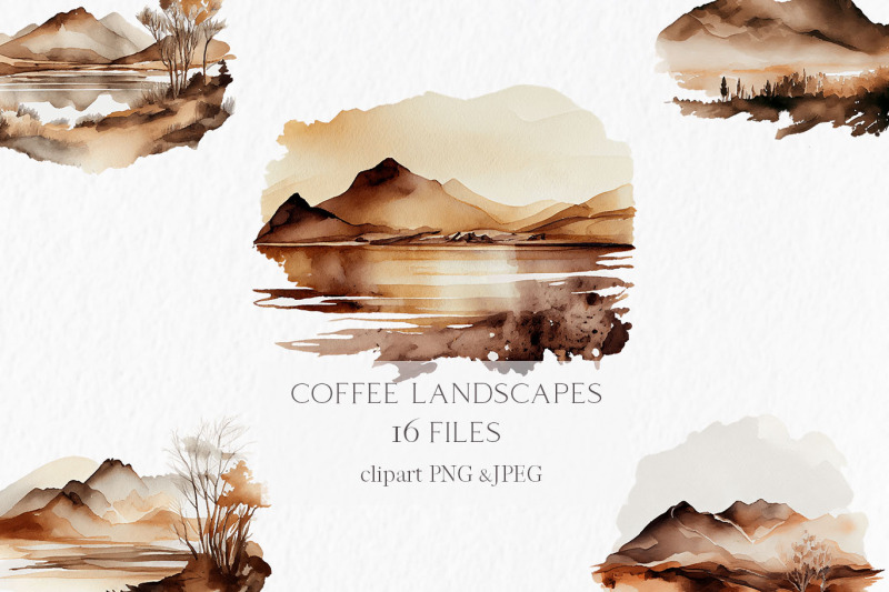 landscapes-watercolor-clipart-png