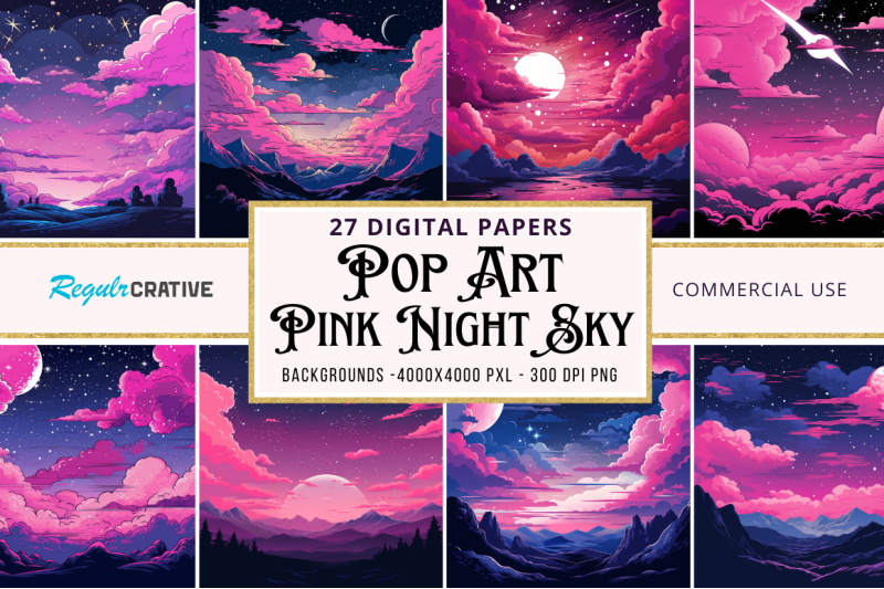 pop-art-pink-night-sky-bundle
