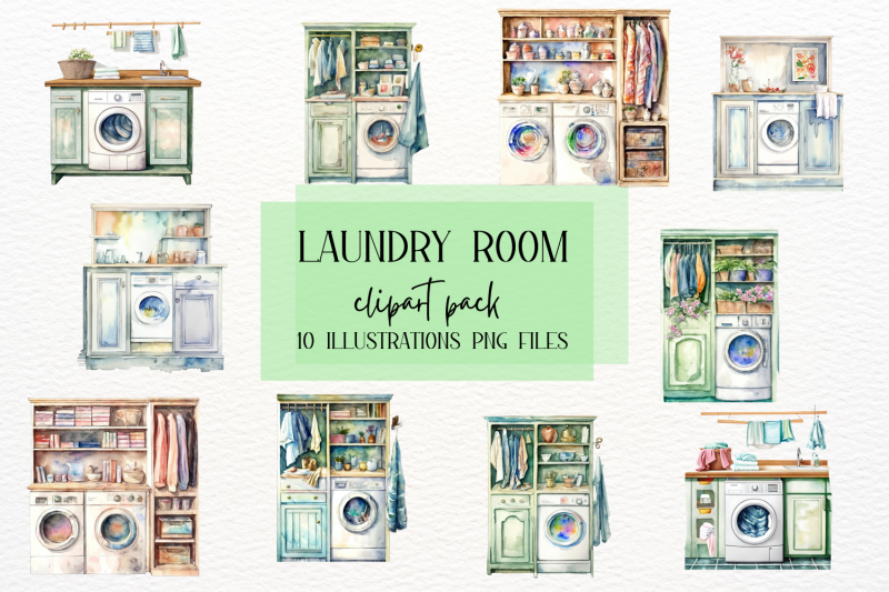 watercolor-laundry-room-clipart