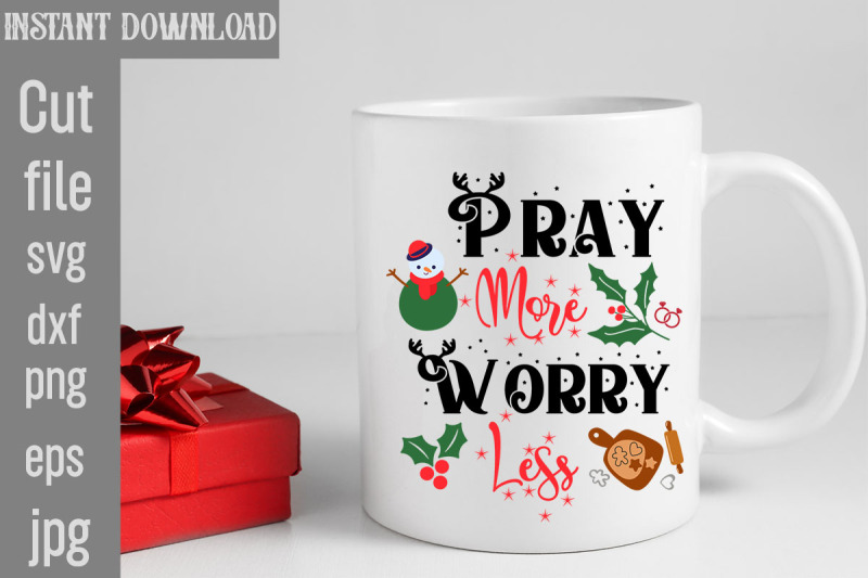 pray-more-worry-less-svg-cut-file-funny-christmas-png-retro-santa-png