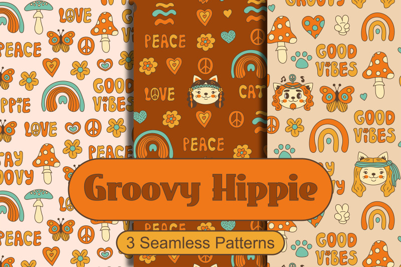 groovy-hippie-seamless-patterns-with-cat