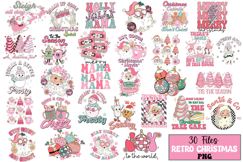 pink-retro-christmas-sublimation-bundle