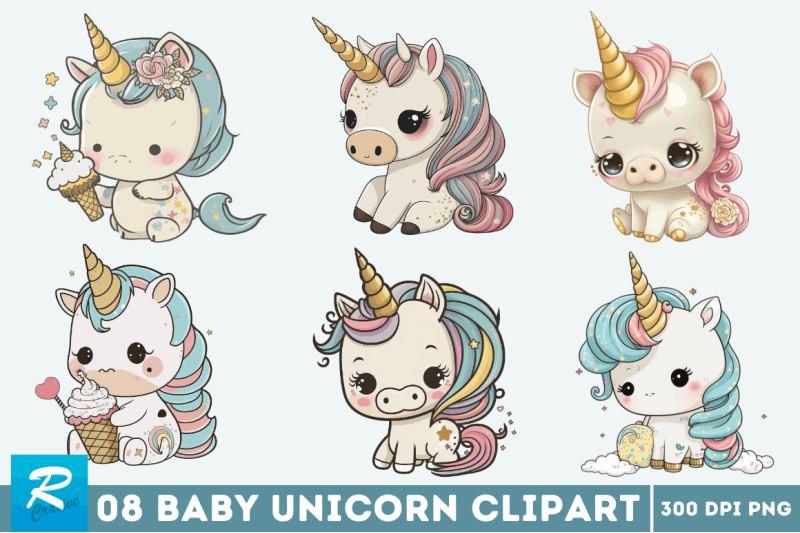 cute-baby-unicorn-sublimation-clipart