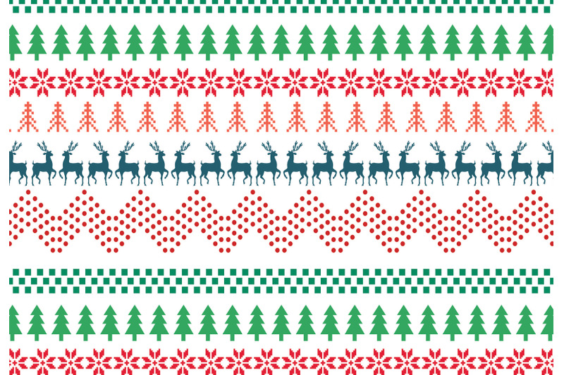 christmas-pattern-set-xmas-backgrounds