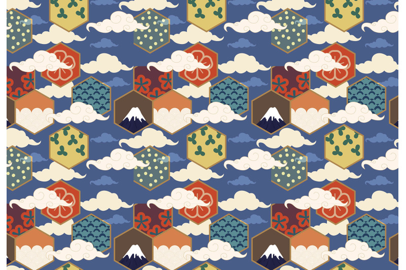 oriental-japanese-pattern-set