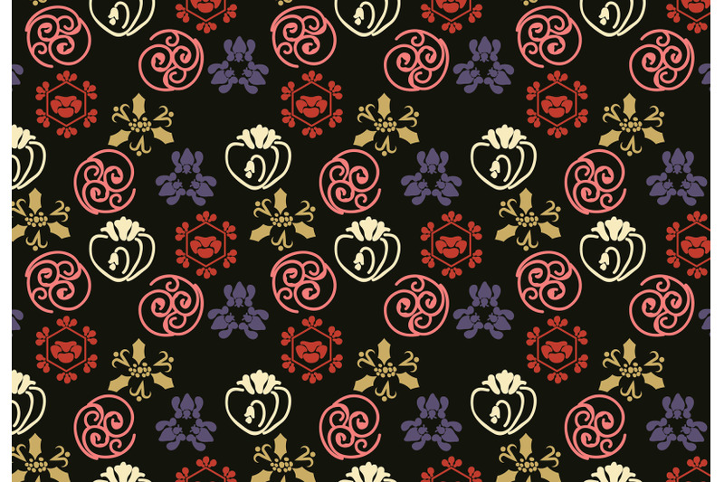 oriental-japanese-pattern-set