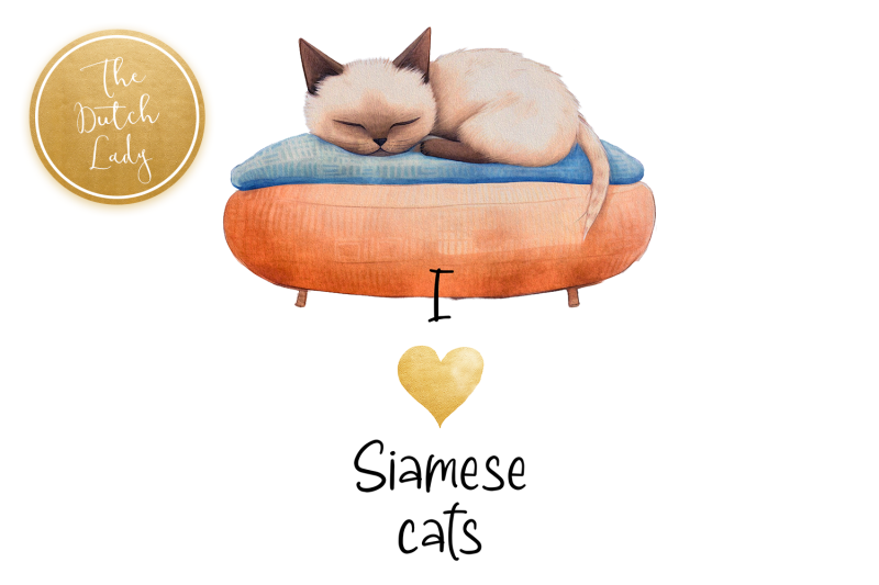 siamese-cats-clipart-set
