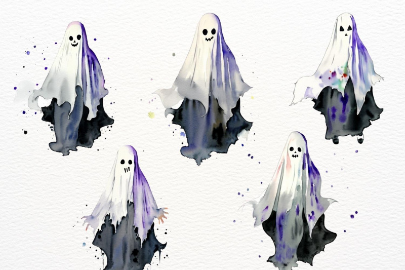 ghosts-halloween-watercolor-haunted-halloween