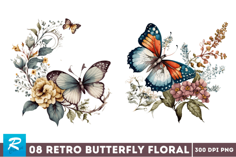 retro-butterfly-floral-sublimation