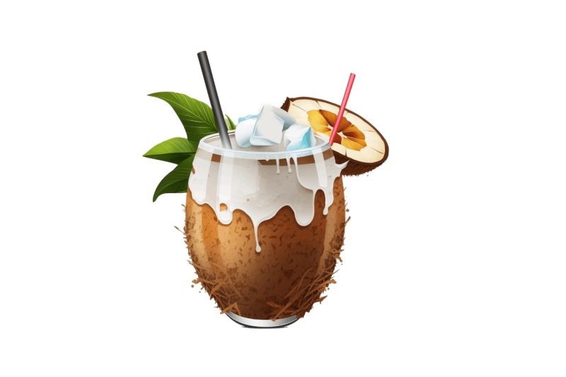 coconut-drink-watercolor-sublimation