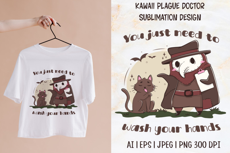 kawaii-plague-doctor-sublimation-design