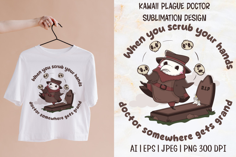 kawaii-plague-doctor-sublimation-design