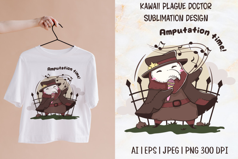 kawaii-plague-doctor-sublimation-design