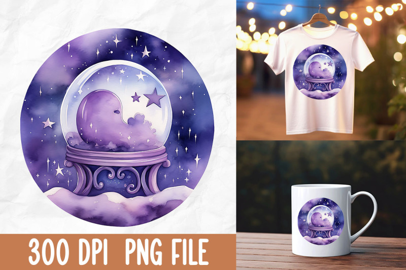 cute-cartoon-purple-witch-crystal-ball