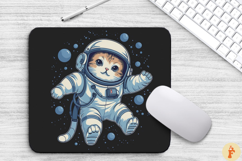 cute-astronaut-birman-cat-mouse-pad