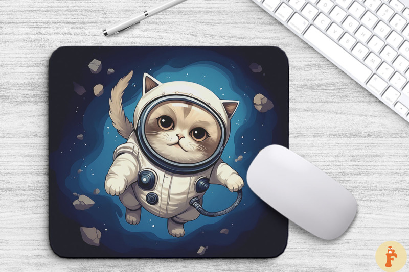 cute-astronaut-birman-cat-mouse-pad