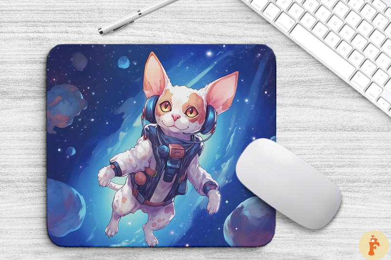cute-astronaut-cornish-rex-cat-mouse-pad