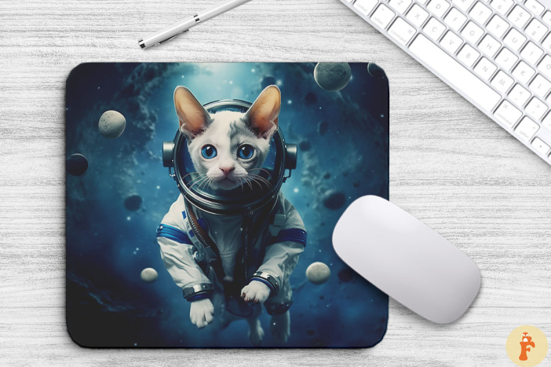 cute-astronaut-cornish-rex-cat-mouse-pad