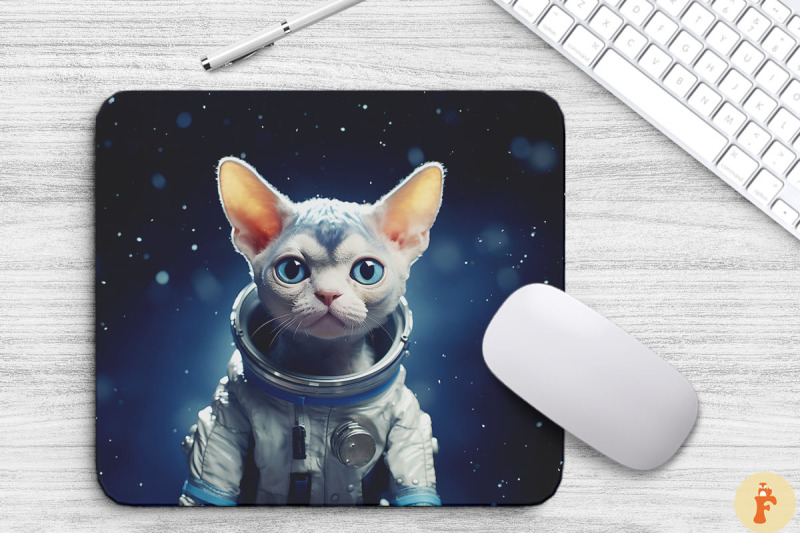 cute-astronaut-cornish-rex-cat-mouse-pad