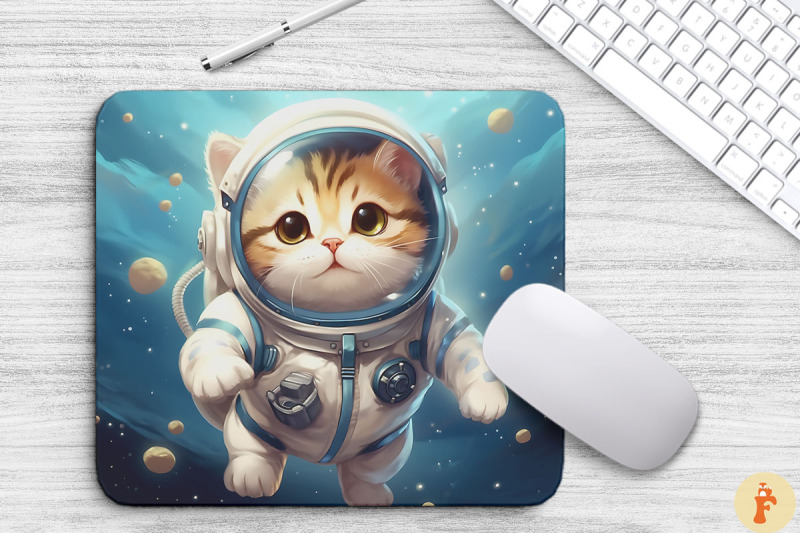 cute-astronaut-cat-mouse-pad-design