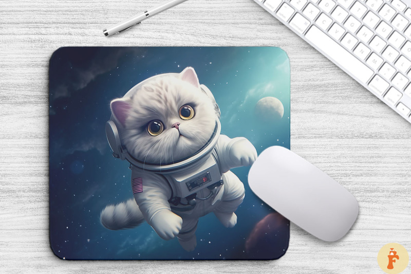 cute-astronaut-persian-cat-mouse-pad