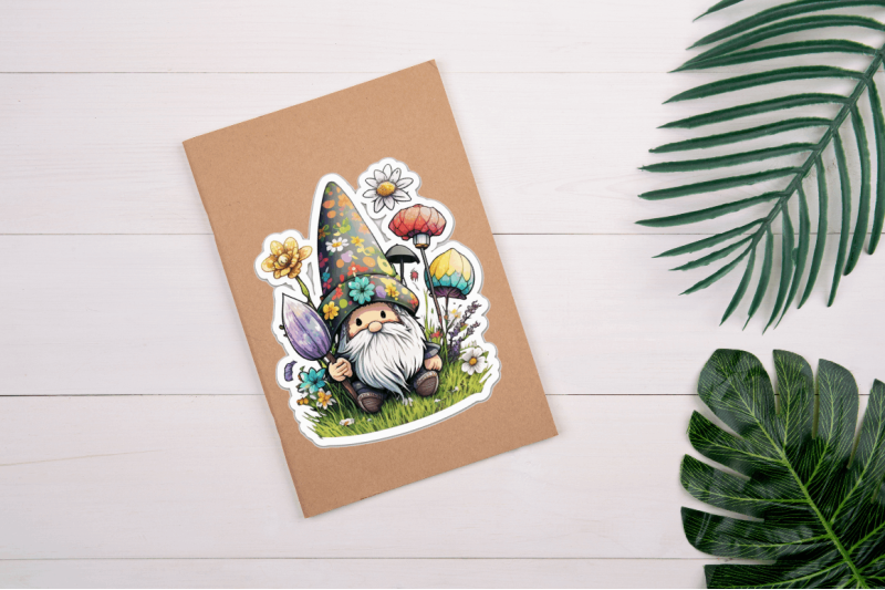 easter-spring-gnome-stickers-bundle
