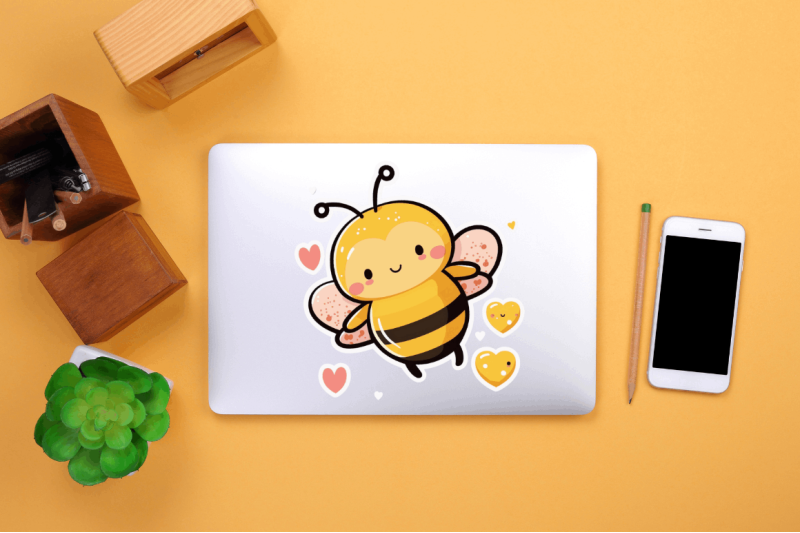 cute-bee-sticker-bundle