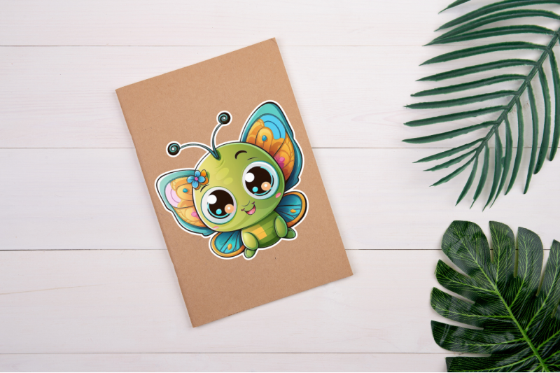 cute-baby-butterfly-cartoon-character-sticker-bundle