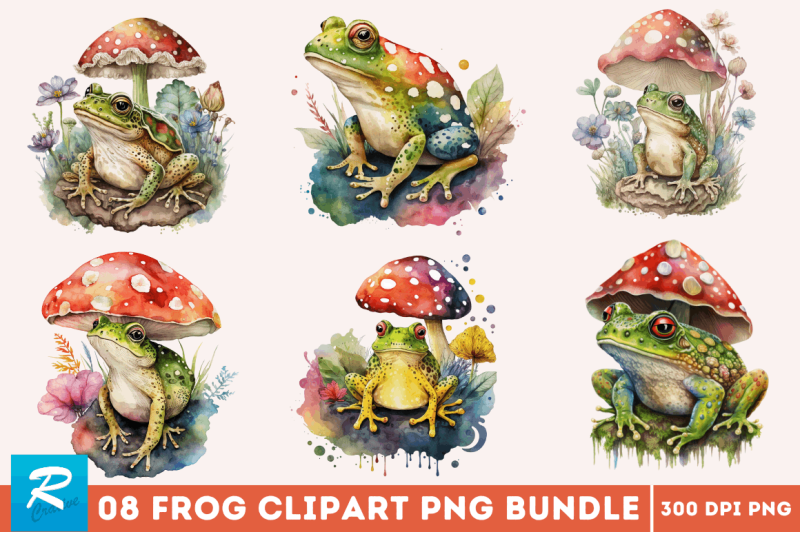 colorful-frog-clipart-bundle